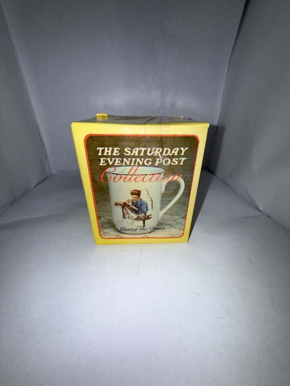 1986 The Saturday Evening Post Collection Norman Rockwell Missing the Dance Mug